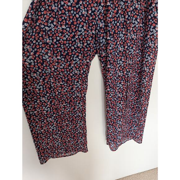 Torrid Floral Semi Sheer Wide Leg Pant - Picture 2 of 6